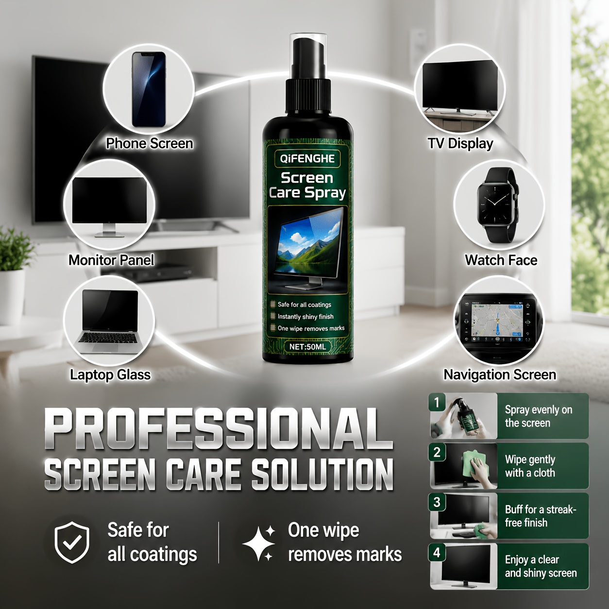Gaming Console All - Solução de Limpeza de Tela em